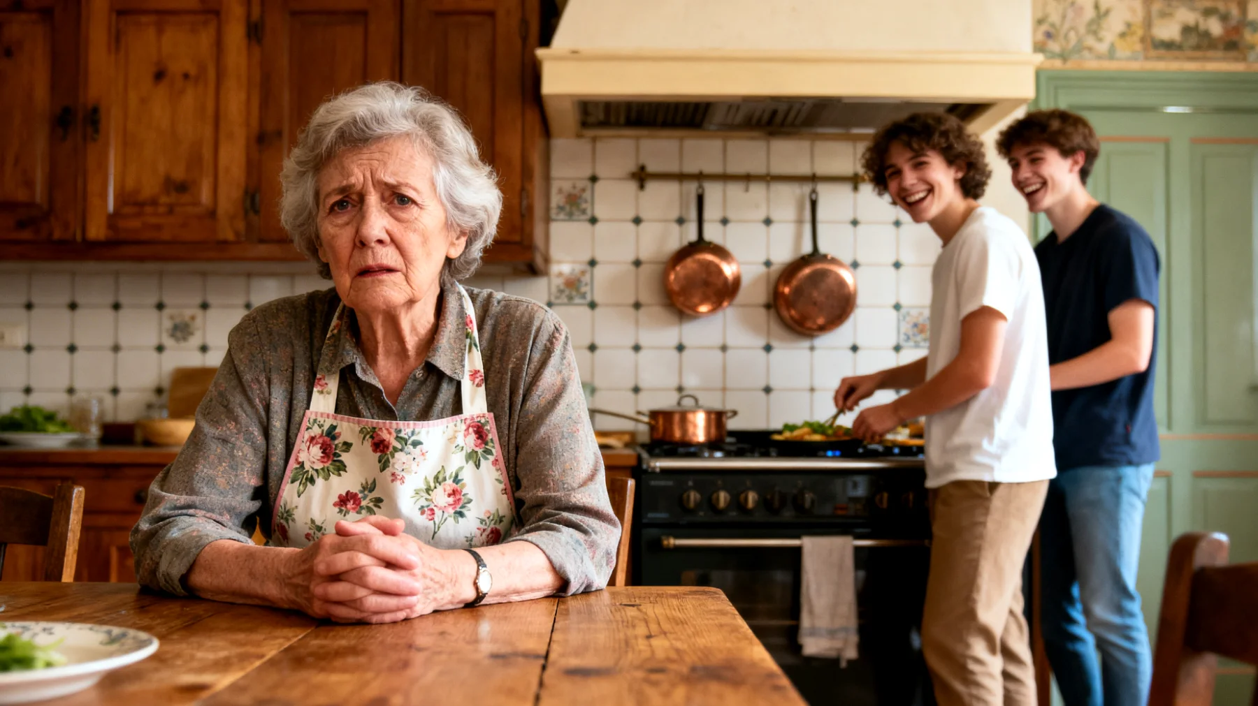 Oma maakt zich zorgen over de toekomst van haar kleinkinderen die jongvolwassenen zijn"