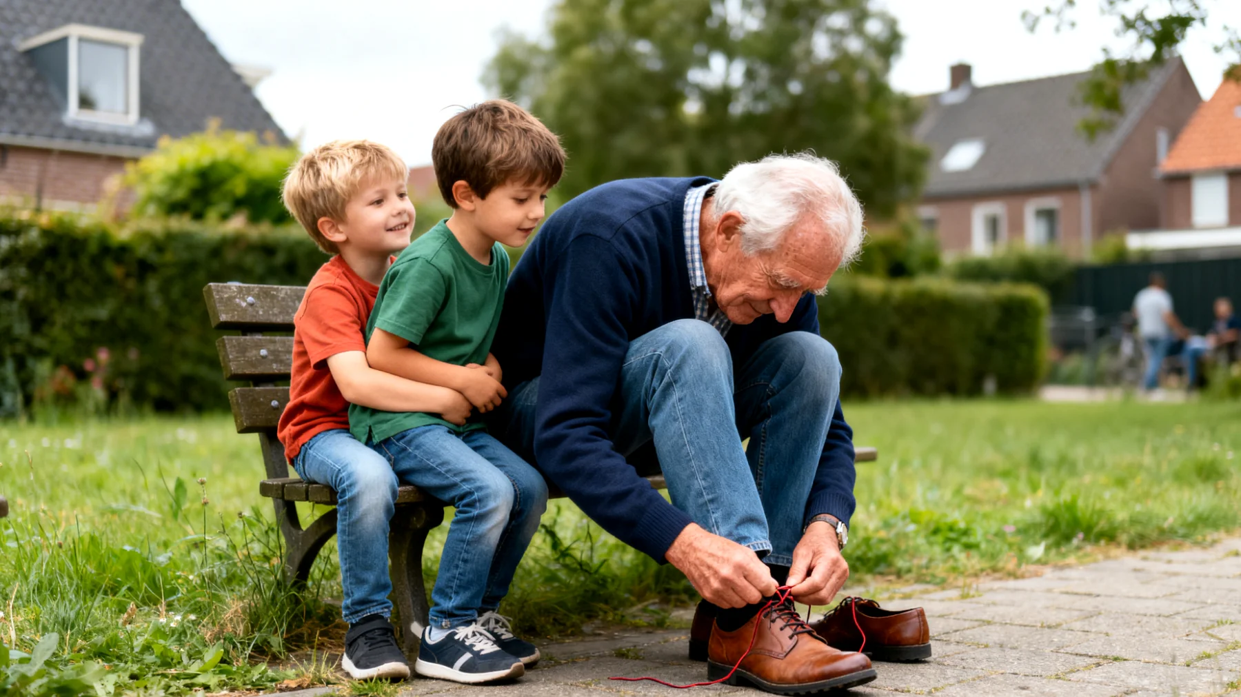 Overmatige afhankelijkheid van kleinkinderen ten opzichte van de opa: moeite met zelfstandigheid en autonomie ontwikkelen"